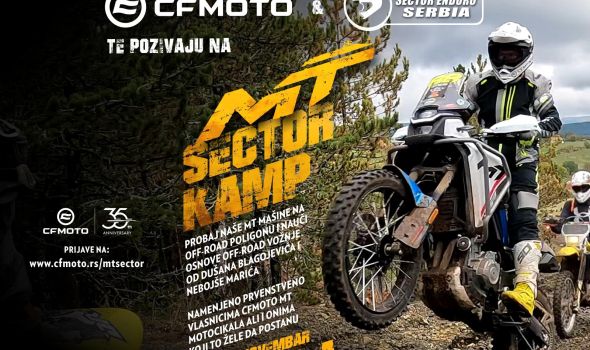 Tago Moto Centar vas poziva na MT SECTOR kamp na Tari